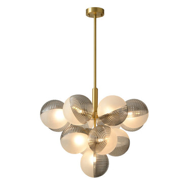 Personalized Corrugated Glass Ball Bubble Chandelier